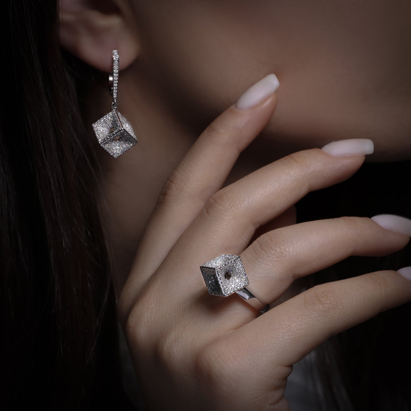 14K Gold Diamond Set