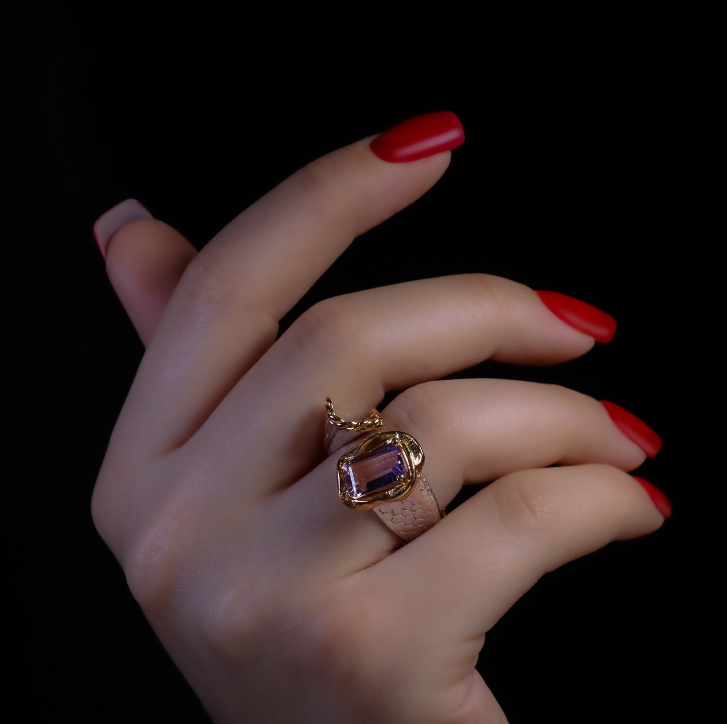 HANDMADE Rings AIRY - Natural Ametrine