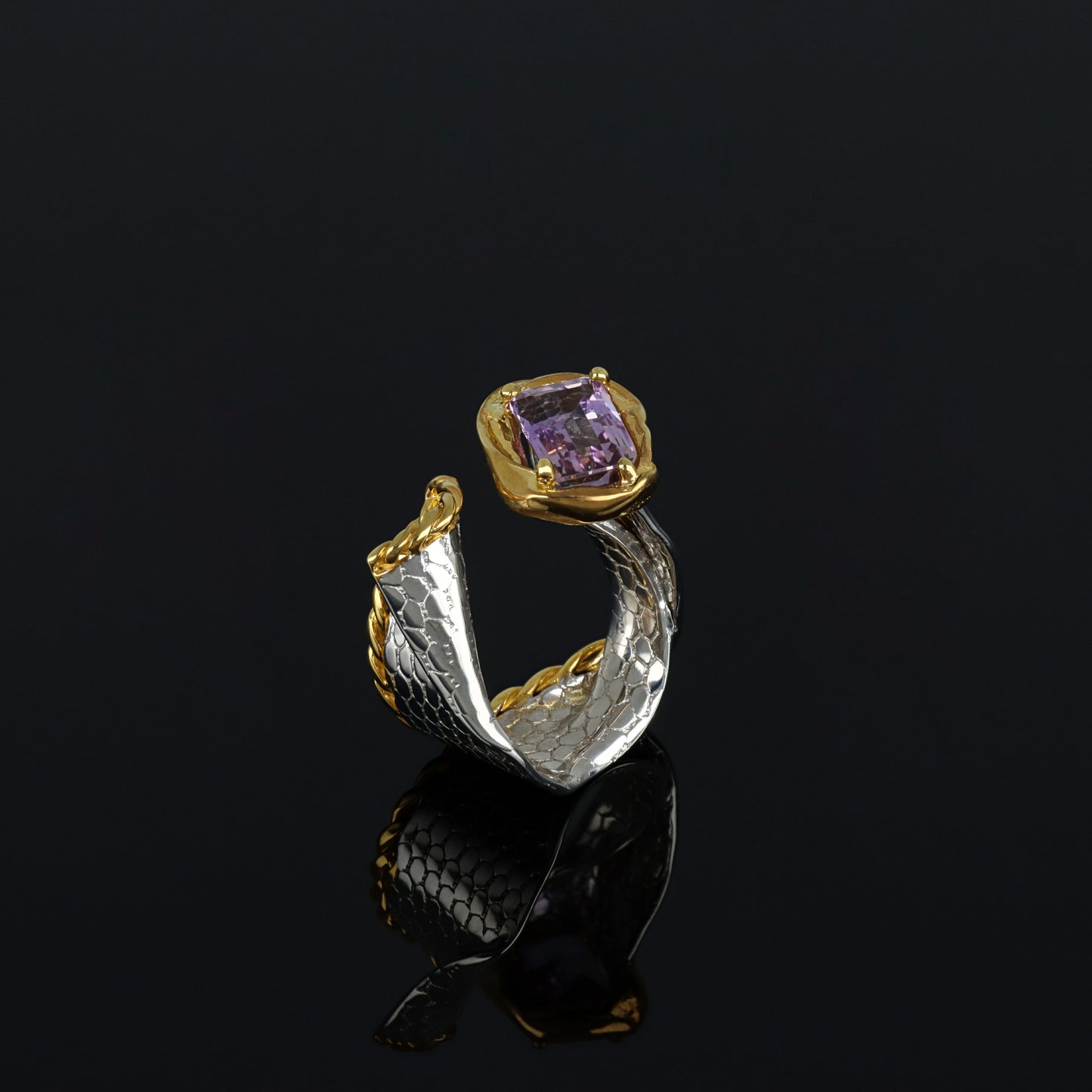 HANDMADE Rings AIRY - Natural Ametrine