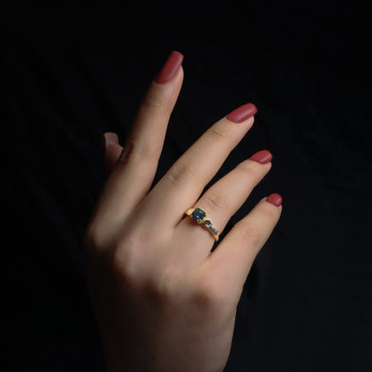 14K Gold London Topaz Ring