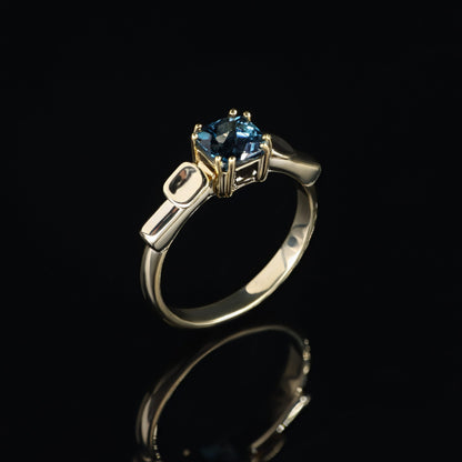 14K Gold London Topaz Ring